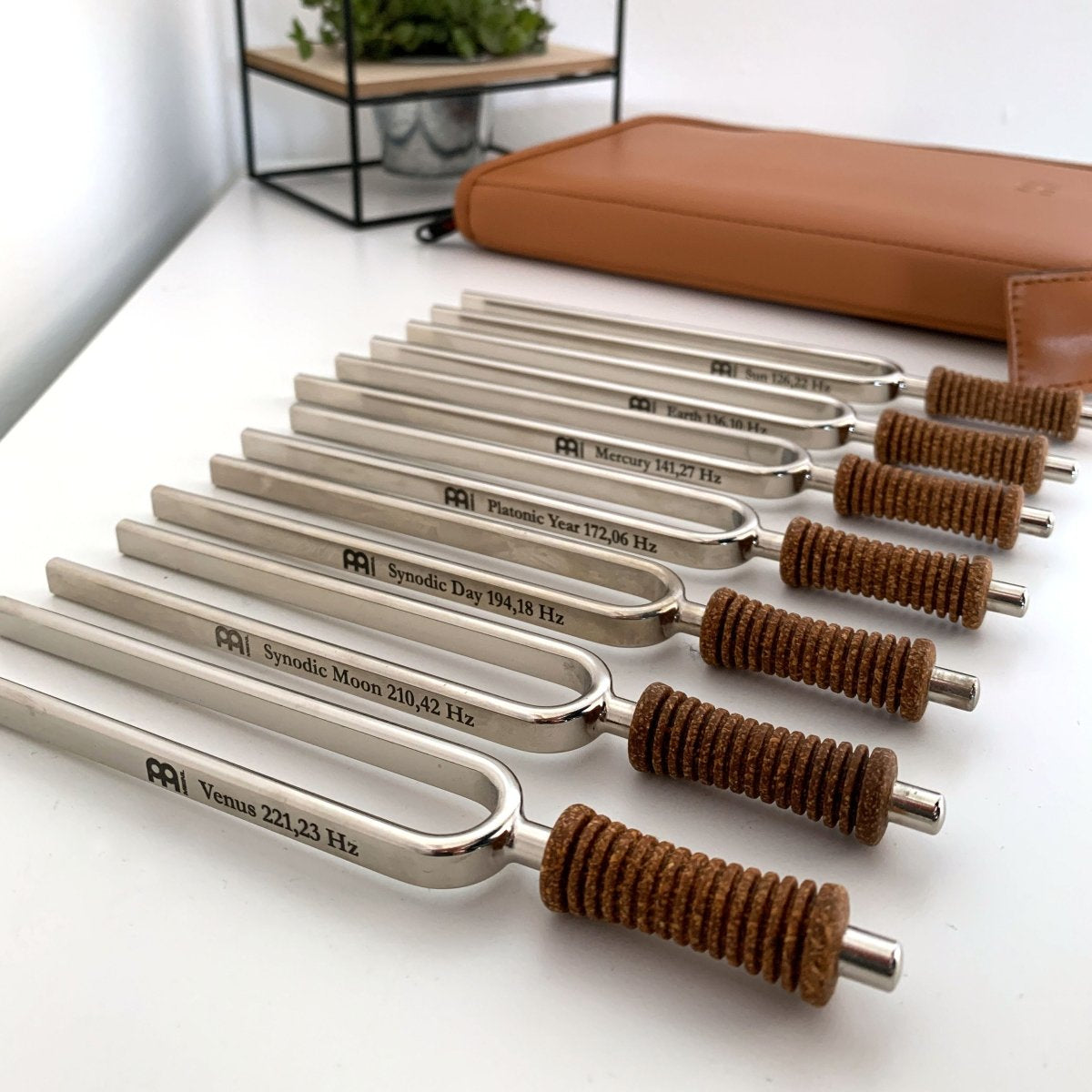 7 Chakra Healing Tuning Fork Set with Travel Case